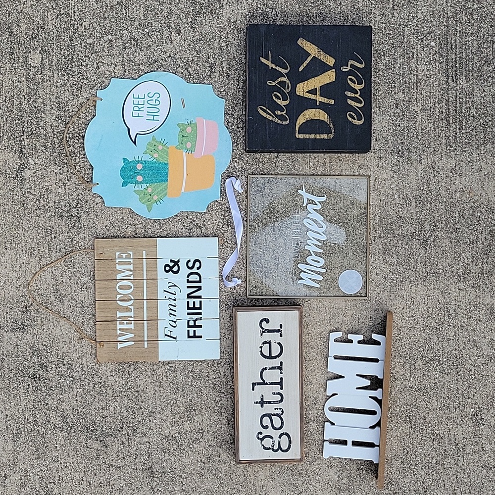Set of 6 Wall Decor